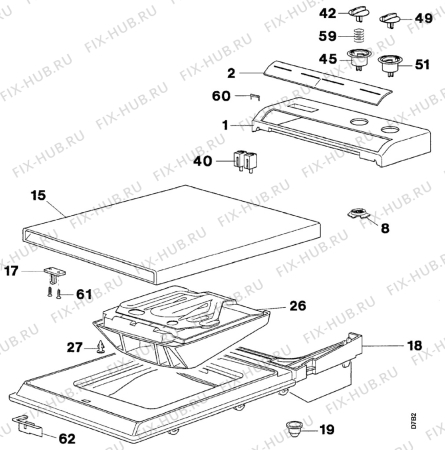 Взрыв-схема стиральной машины Zanussi TL552C - Схема узла Top